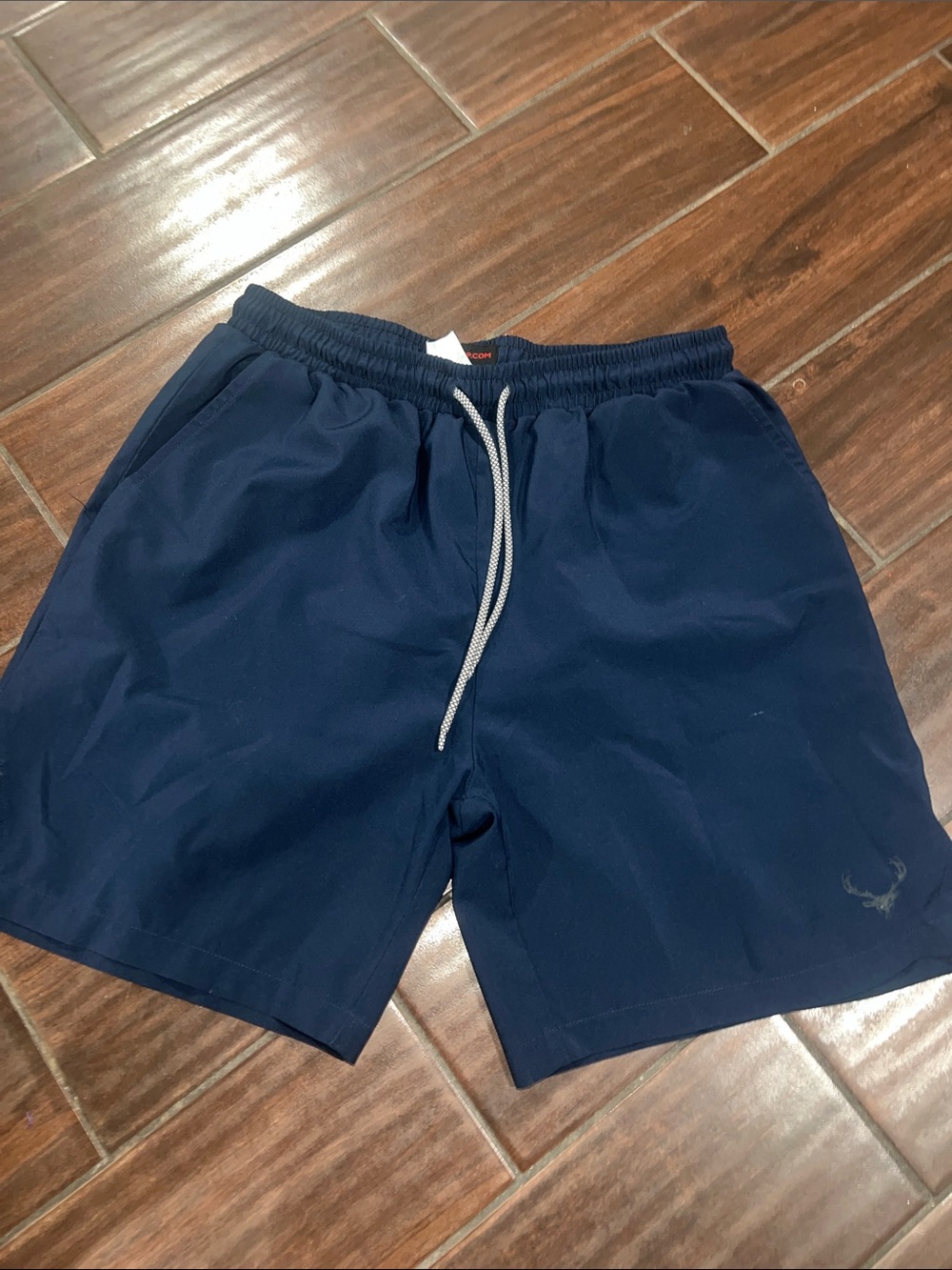 Men's Navy Performance Drawstring Shorts
